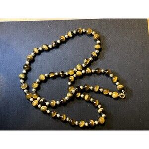 1/20 14k Gold Filled Findings And Spacer Beads.  Tiger Eye 24in Necklace